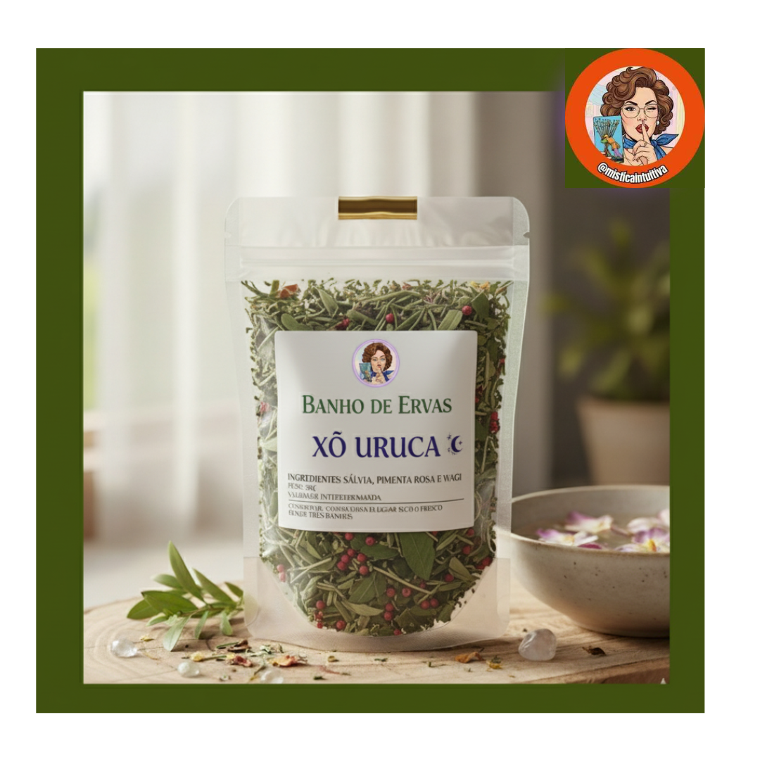 Concentrado Banho Energético de Ervas Secas Rituais - Xô Uruca